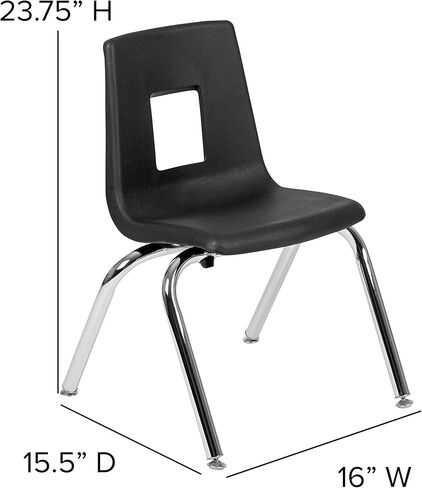 Flash Furniture Mickey Advantage Navy Student Stack School Chair - 14-inch in Kuwait