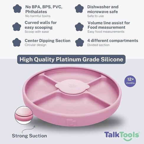 TalkTools Bitsy Spoon and Spork: Encouraging Self-Feeding & Sensory Development for Growing Children - Expertly Designed for Easy Handling & Mess-Free Mealtimes (Cloud) in Saudi Arabia