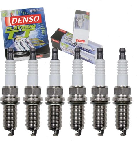 6 pc DENSO Platinum TT Spark Plugs compatible with Toyota 4Runner 4.0L V6 2014-2017 in Saudi Arabia