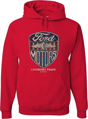 Tee Hunt Ford Motors Legendary Power Sweatshirt Automotive Licensed Hoodie in Kuwait