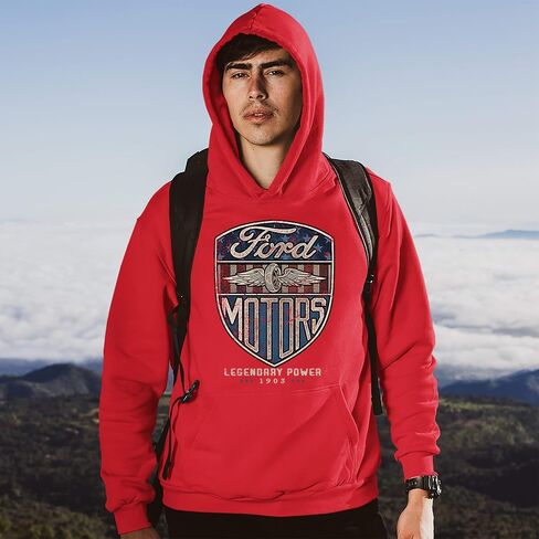 Tee Hunt Ford Motors Legendary Power Sweatshirt Automotive Licensed Hoodie in Kuwait