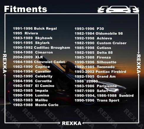 REXKA 50 PCS مصباح الأمامي المكسرات الملائمة 5/16 ثقب #8 حجم المسمار متوافق مع GM 14013246 بويك كاديلاك شيفروليه أولدزموبيل بونتياك in Saudi Arabia