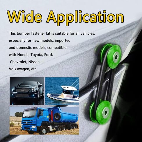 Asubha 4pcs Universal Car Car Carper Clips Quip Clips Kit ، السحابات الأمامية والخلفية ، محلول التثبيت النهائي لإطلاق الصدمات السريع ، المصد ، الجذع ، Fender ، Hatche ، غطاء محرك السيارة in Saudi Arabia