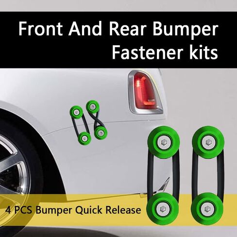 Asubha 4pcs Universal Car Car Carper Clips Quip Clips Kit ، السحابات الأمامية والخلفية ، محلول التثبيت النهائي لإطلاق الصدمات السريع ، المصد ، الجذع ، Fender ، Hatche ، غطاء محرك السيارة in Saudi Arabia