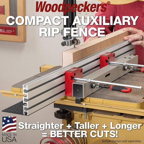 نقار Woodpeckers سور RIP ، 48 بوصة طاولة تمديد السياج ، infeed أو outfeed المواد ، فتحات t-track ، كتل التثبيت-ARF-48 in Saudi Arabia