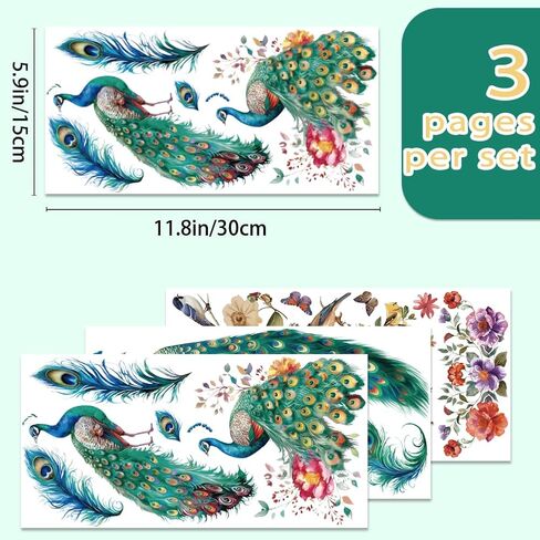 INFUNLY 3 Sheets Purple Flower Rub on Transfer for Furniture 5.9"×11.8" Lavender Transfers Stickers Wisteria Vintage Furniture Decals Floral Rub on Transfer Stickers for Wood Glass Scrapbook DIY in Kuwait