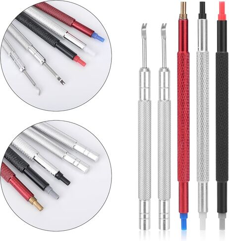 5pcs Watch Repair Tool Kit, Watchmaker Essentials with 3 Hand Pressers & 2 Removers Ideal for Wristwatch Hand Setting and Maintenance in Saudi Arabia