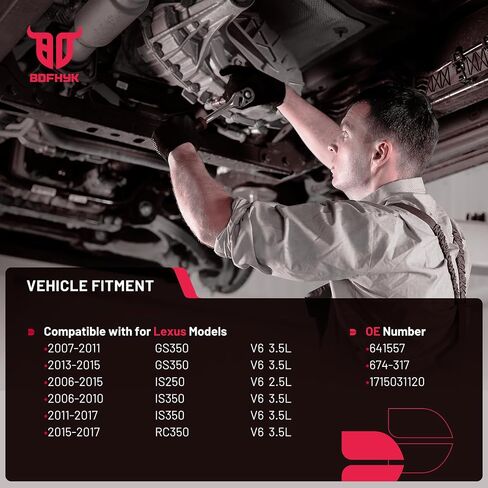 BDFHYK الأمامي الأمامي العادم مجموعة المحولات الحفاز مجموعة متوافقة مع Acura MDX 10-15 ، TL 09-14 ، متوافق مع هوندا أكورد 08-17 ، V6 3.5L 3.7L ، مطابقة EPA ، استبدال 16643 in Saudi Arabia