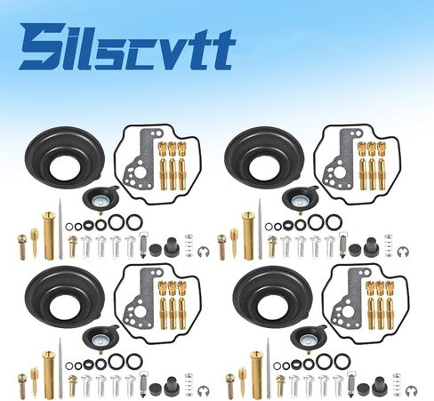 4 Set of Carburetor Repair Kits with Diaphragm Air Cut-off Valve Replacement for Yamaha Vmax 1200 VMX1200 1985-2007 in Saudi Arabia