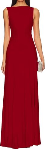 SHESEEWORLD Women's Summer Sleeveless Maxi Dresses Crew Neck High Waisted Cocktail Party Tank Dress in Saudi Arabia