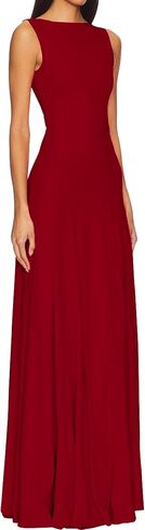 SHESEEWORLD Women's Summer Sleeveless Maxi Dresses Crew Neck High Waisted Cocktail Party Tank Dress in Saudi Arabia