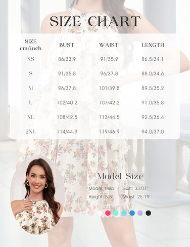 DRESSTELLS Women's Casual Halter Ruffle Tiered Dresses, Beach Wedding Cocktail Party Mini Sundress in Kuwait
