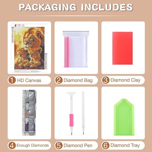 RICUVED Wolf Diamond Painting Kits for Adults, 5D Animal Diamond Painting Landscape Diamond Art Kits for Beginners, Full Drill Diamond Art Diamond Gem Diamond Painting Kits for Home Decor 12x16Inch in Kuwait