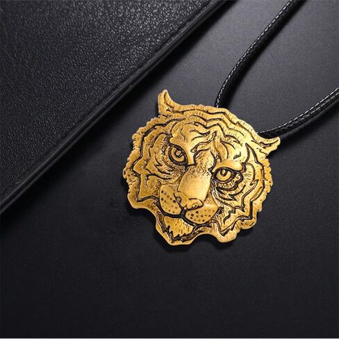 Rhinestone Tiger Head Brooch Pins for Men Women Suit Pin,Retro Elegant Gold Silver Crystal Animal Lapel Pin,Charm Tiger Coat Collar Brooch Fashion Jewelry Accessories in Saudi Arabia