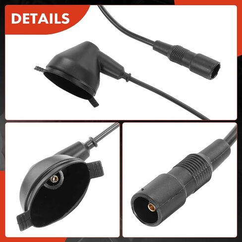 A-Premium Ignition Sclow Slug Wires مجموعة من 7 متوافقة مع BMW 325 1986-1988 ، 325E 1984-1987 ، 325ES 1986-1987 ، 528E 1982-1987 ، 2.7L in Saudi Arabia