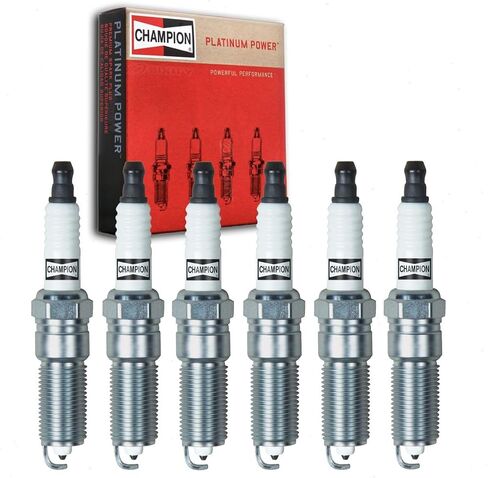 6 pc Champion Platinum Spark Plugs compatible with Chevrolet Impala 3.6L V6 2012-2019 in Saudi Arabia