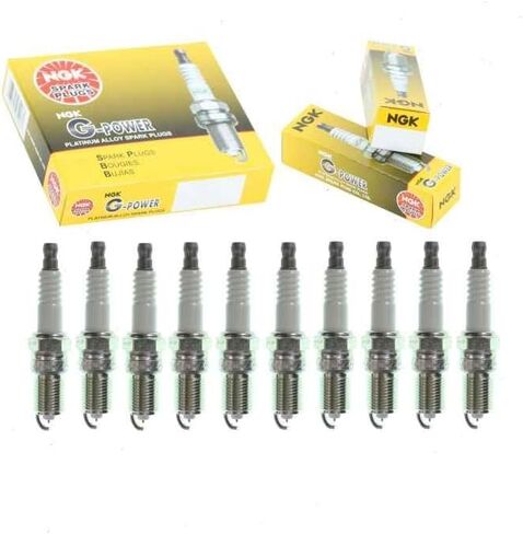 10 PC NGK G-Power Sparks توافق مع Ford F-250 Super Duty 6.8L V10 1999-2004 in Saudi Arabia
