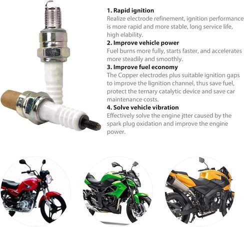 NGK C7HSA Spark Plug GY6 49CC 50CC 150CC الصينية سكوتر الدراجة ATV GO KART in Saudi Arabia