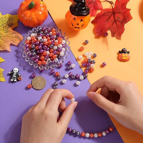 600pcs 4 Colors 8mm Imitation Pearl Beads Christmas Theme Acrylic Plastics Red Green Gold Dyed Faux Artificial Pearls Bulk for Jewelry Making DIY Holiday Necklaces Earrings in Kuwait
