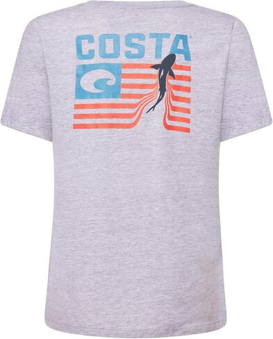 Costa Del Mar Women's Americana Shark Flag T-Shirt in Saudi Arabia