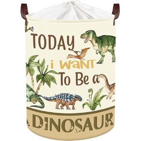 Clastyle Large Dinosaur Kid Storage Basket Baby Laundry Hamper Palm Tree Boy Gift Toy Box Collapsible Clothes Organizer Nursery Bin for Bedroom, Pterosaur, 40*30*30 cm in Kuwait