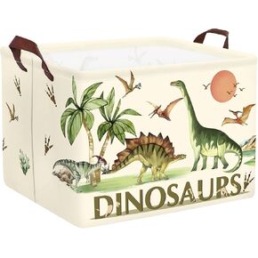 Clastyle Large Dinosaur Kid Storage Basket Baby Laundry Hamper Palm Tree Boy Gift Toy Box Collapsible Clothes Organizer Nursery Bin for Bedroom, Pterosaur, 40*30*30 cm in Saudi Arabia