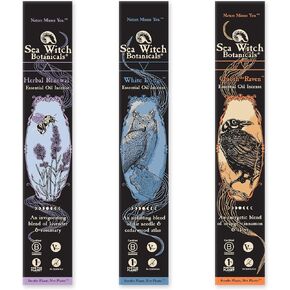 Sea Witch Botanicals Take-Flight Triad Incense Collection | All-Natural Essential Oil Blends | 3 Boxes of 20 Incense Sticks | Non-Toxic | Ritual and Relaxation in Saudi Arabia