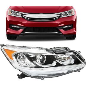 munirater Headlight Assembly Replacement for 2016-2017 Accord Right Headlamp Passenger Side 33100-T2A-A81 in Saudi Arabia
