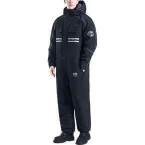 Winter Outdoor Riding Insulated Full-Body Suit, Overoles para El Frío para Hombre, Windproof Freezer Suits in Saudi Arabia
