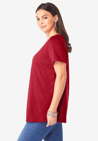 ROAMAN's Women's Plus Size Ultimate v Neck Tee in Kuwait