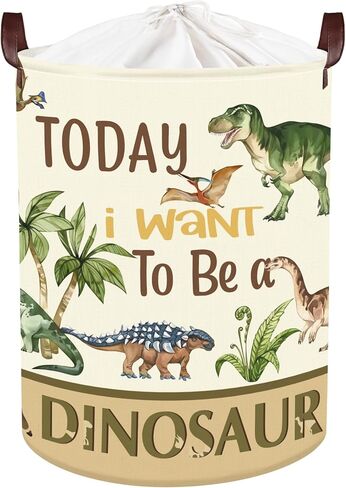 Clastyle Large Dinosaur Kid Storage Basket Baby Laundry Hamper Palm Tree Boy Gift Toy Box Collapsible Clothes Organizer Nursery Bin for Bedroom, Pterosaur, 40*30*30 cm in Kuwait