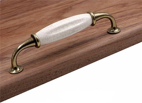 Handle knobs, Cabinet Drawer Handle, Cabinet Pulls, European Crack Kitchen Cabinet Accessories Drawer Ceramic Handle Antique Ceramic Handle Furniture Hardware Knob,(603510.6cm) in Saudi Arabia