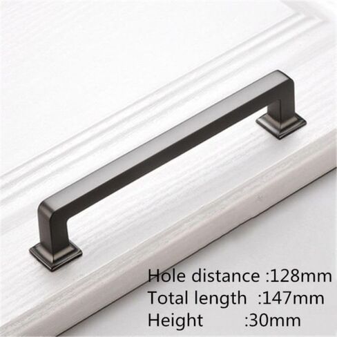 Handle knobs , Cabinet Drawer Handle, Cabinet Pulls, 1PC Modern Pearl Grey Zinc Alloy Furniture Door Handle Kitchen Cabinet Knobs and Handles Drawer Knobs Furniture Hardware,(Pearl Grey 128mm) in Saudi Arabia