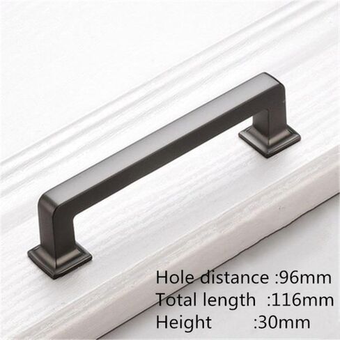 Handle knobs , Cabinet Drawer Handle, Cabinet Pulls, 1PC Modern Pearl Grey Zinc Alloy Furniture Door Handle Kitchen Cabinet Knobs and Handles Drawer Knobs Furniture Hardware,(Pearl Grey 128mm) in Saudi Arabia