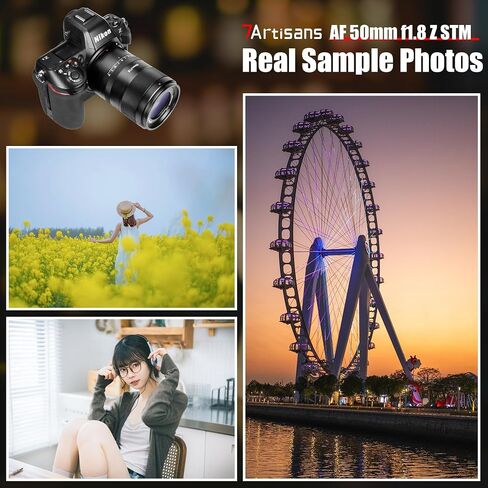 7Artisans Autofocus Autofcus 50mm F1.8 Full Frame Lens ، F1.8 فتحة كبيرة ، ودعم الفتحة التلقائية/اليدوية والتعرف على الوجه/العين ، وتوافق مع Leica/Panasonic/Sigma L S1 ، S5 ، S9 Serise ، Black in Saudi Arabia