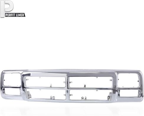 Perfit Liner New Front Chrome Grille Compatible with 1991-1993 DODGE D150 RAM Charger SUV Fits CH1200137 55026080 in Saudi Arabia