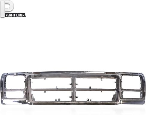 Perfit Liner New Front Chrome Grille Compatible with 1991-1993 DODGE D150 RAM Charger SUV Fits CH1200137 55026080 in Saudi Arabia