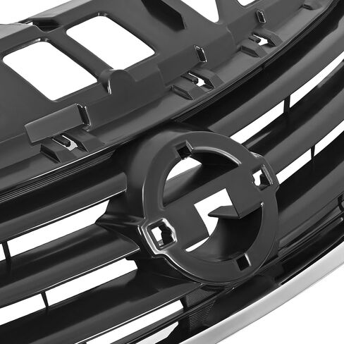 الشبكة العلوية Kuafu متوافقة مع استبدال Nissan Versa Note 2014-2017 لـ 623103Vy0A NI1200257 GRILL - البلاستيك (ABS) Chrome in Kuwait