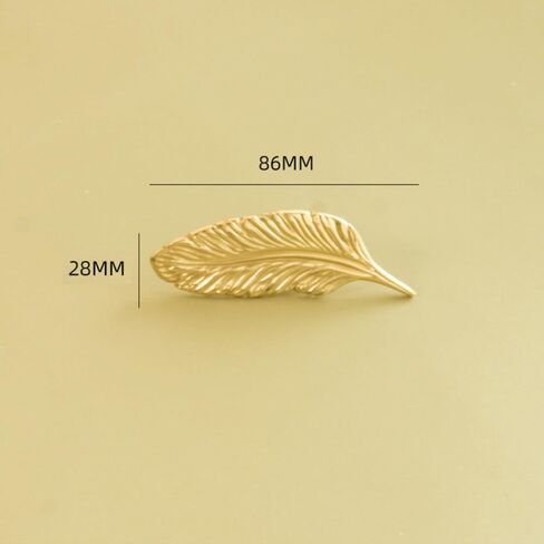 Handle knobs, Cabinet Drawer Handle, Cabinet Pulls, Feather Shape Furniture Handles for cabinets and Drawers Dresser Door Knobs Pull Furniture Hardware Gold Handle,(C367296R) in Saudi Arabia