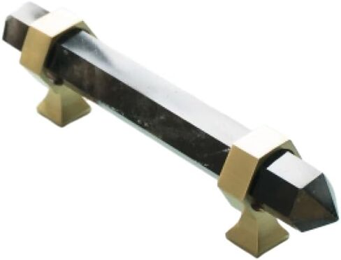 Handle knobs, Cabinet Drawer Handle, Cabinet Pulls, Luxury Natural Crystal Brass Cabinet Handle and Knob Dresser Knobs Drawer Pulls Bedroom Drawers Wardrobe Furniture,(PinkHexagon) in Kuwait