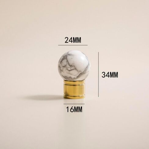 Handle knobs , Cabinet Drawer Handle, Cabinet Pulls, Natural Crystal Solid Brass Kitchen Drawer Handles Round Cabinet Bookcase Handles Bright Golden Drawer Pull Furniture Handware,(C4742GoldBai) in Kuwait
