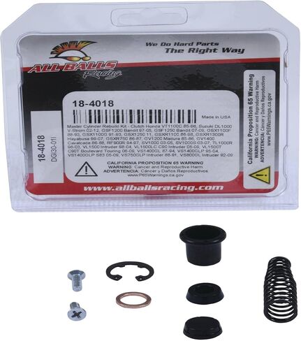 All Balls Racing Clutch Master Cylinder Kit (18-4018) Compatible With/Replacement For Honda VT1100C 1985-96, Suzuki DL1000 V-Strom 2002-12, GSF1200 Bandit 1997-05, GSF1250 Bandit 2007-09 in Saudi Arabia