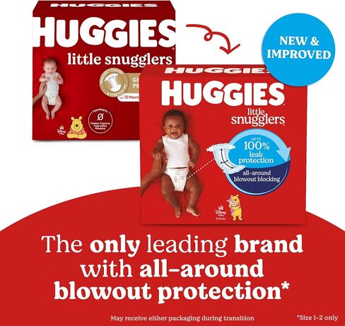 Baby Diapers Size 6 (35+ lbs), 44ct, Huggies Little Snugglers (Pack of 2) in Saudi Arabia
