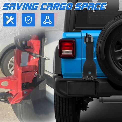 High Lift Jack Mount Compatible with Wrangler JK 2007-2018 Off-Road Rear Hi Lift Jack Mount Carrier Mounting Brackets in Saudi Arabia