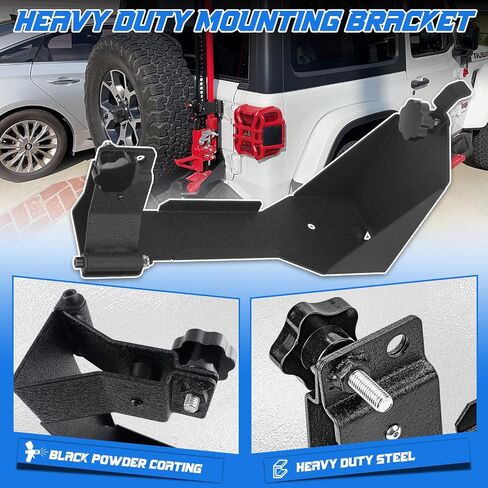 High Lift Jack Mount Compatible with Wrangler JK 2007-2018 Off-Road Rear Hi Lift Jack Mount Carrier Mounting Brackets in Saudi Arabia
