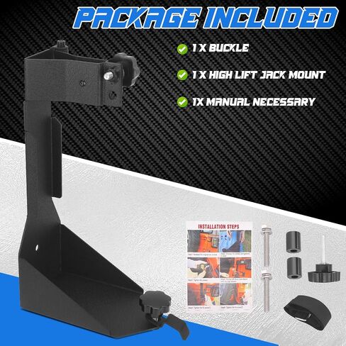 High Lift Jack Mount Compatible with Wrangler JK 2007-2018 Off-Road Rear Hi Lift Jack Mount Carrier Mounting Brackets in Saudi Arabia