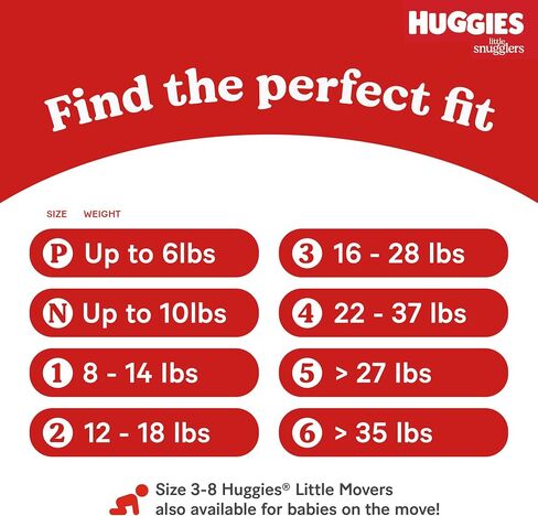 Baby Diapers Size 6 (35+ lbs), 44ct, Huggies Little Snugglers (Pack of 2) in Saudi Arabia