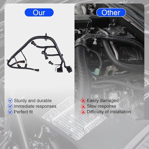 حاقن وقود المحرك تسخير الأسلاك متوافق مع فورد F-250 F-350 F-450 F-550 2005-2007 & FOR TRACESION 2004-2005 6.0L استبدال 5C3Z-9D930-A in Kuwait