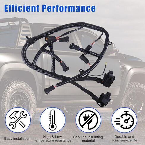 حاقن وقود المحرك تسخير الأسلاك متوافق مع فورد F-250 F-350 F-450 F-550 2005-2007 & FOR TRACESION 2004-2005 6.0L استبدال 5C3Z-9D930-A in Kuwait