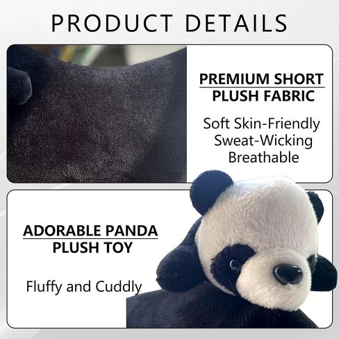 Car Headrest Pillow 2PCS Plush Bear ＆ Bunny Car Seat Headrest Pillow - Memory Foam Neck Support Cushions for Comfortable Driving, Easy Install & Washable (Black) in Kuwait